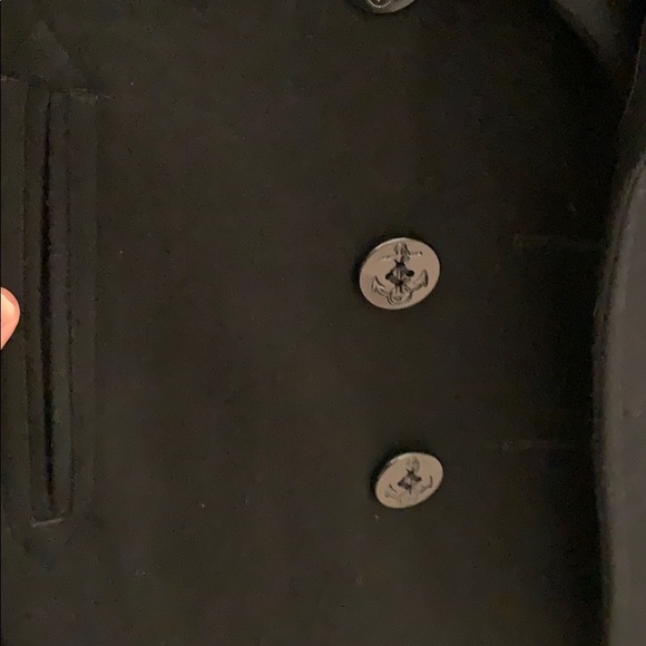 Black pea coat jacket - Picture 4 of 5